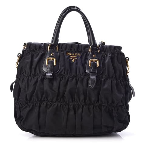 prada nylon gaufre|PRADA Tessuto Nylon Gaufre Small Tote Black .